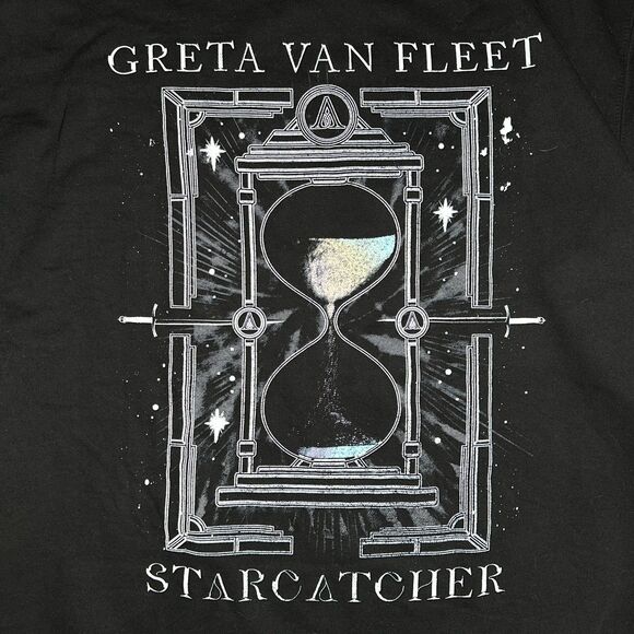 Greta Van Fleet Starcatcher Hourglass Graphic Band Merch Sweatshirt Men's Large - Picture 2 of 5